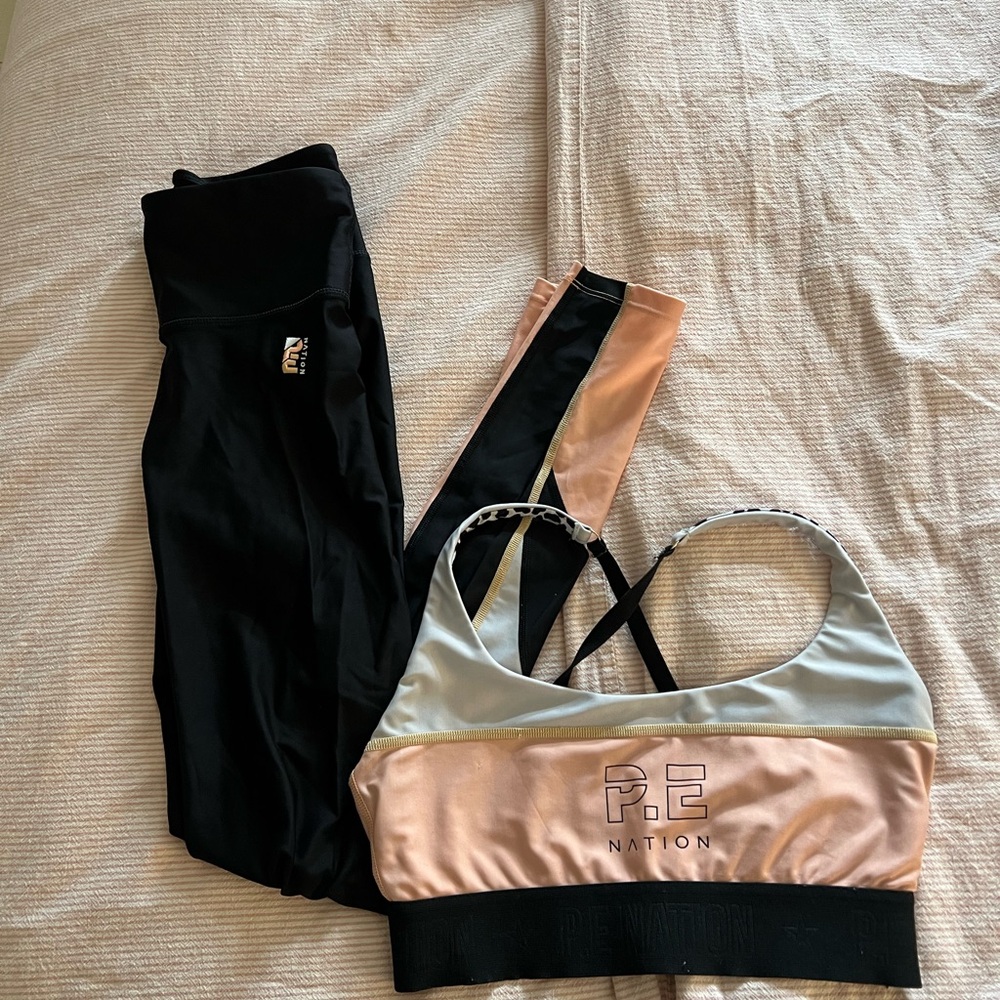 P.E Nation Sports Bra and Leggings Set